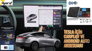 Tesla Model Y Juniper Uyumlu Apple Carplay ve Android Auto Aksesuarı