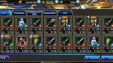 Gear, Gear Enhancement, and Equipment Enhancement- Alchemist Code
