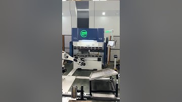 Bending machine with Robot working video
