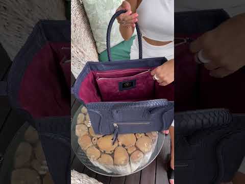 Видео: Женская сумка из кожи питона - BG-497