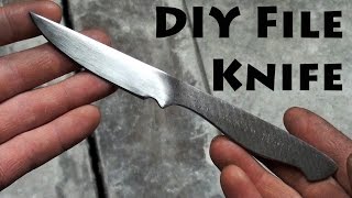 Making a Simple DIY Knife from a File No Forge Needed