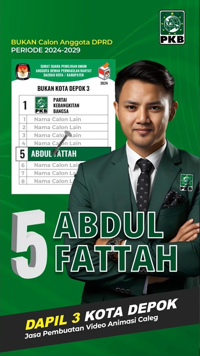 Jasa Video animasi Caleg 2024 Partai PKB #pemilu #coblos #pkb