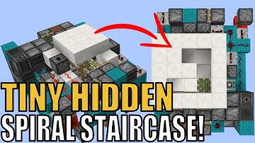 How to Build a COMPACT Hidden Spiral Staircase!!! [Java 1.13+]