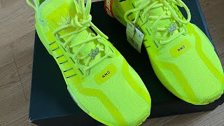 Adidas nmd v2 solar yellow from flight club unboxed review
