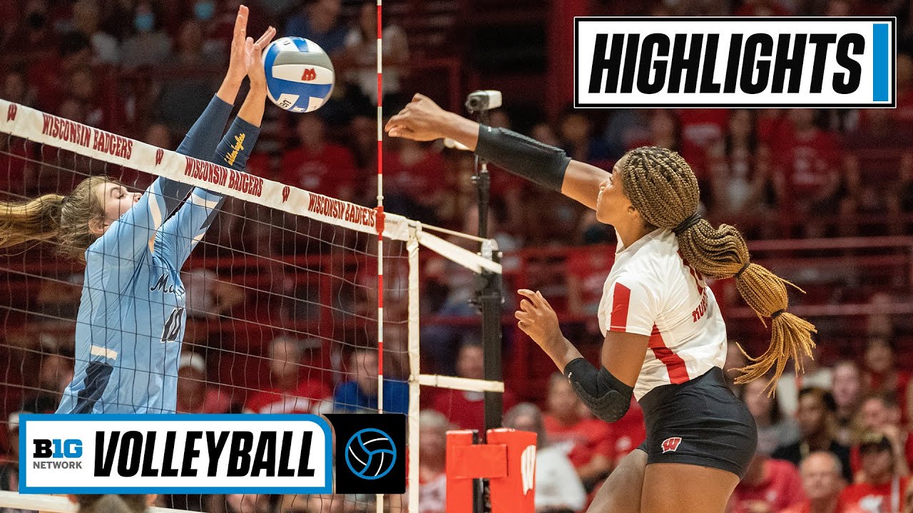 Marquette at Wisconsin Highlights Big Ten Volleyball Sept. 2