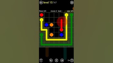 Flow Free Regular pack 7×7 level 15