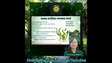 [Long Phú Corp.] Dinh dưỡng của tảo xoắn Spirulina