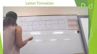 Letter Formation Dd