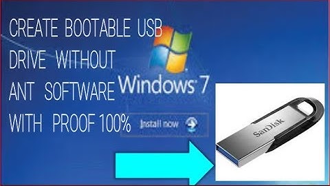 How To Make a Bootable USB drive for  Windows 7,8,10 Without Any Software