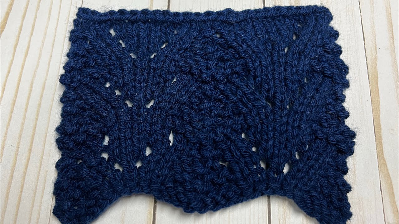 Knit: Norwegian Fir sample swatch - YouTube