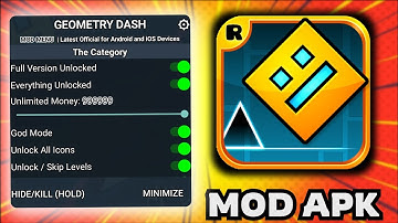 Geometry Dash Mod Menu 2025 – Unlock All, God Mode (iOS & Android APK)