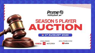 Player Auction | Prime Volleyball League | Season 5