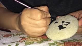 Taş Boyama Atatürk Silüeti Taş Boyama Atatürk Silüeti