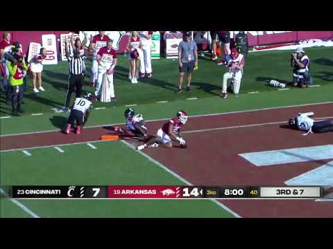 Jadon Haselwood’s 1st TD as an Arkansas Razorback 👆🅰️🐗