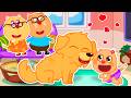 Baby’s First Encounter with a Puppy 🐶 | Fun Kids Song ⭐ | Little Wolf Kids