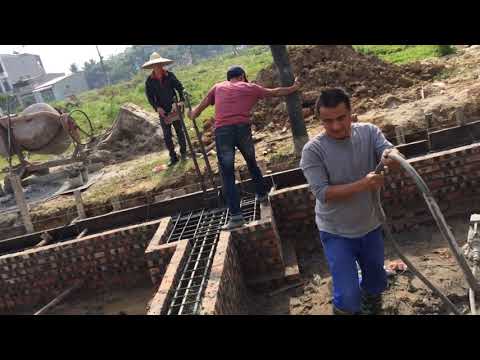 Video Trực tiếp đổ bê tông tươi móng p1 - YouTube