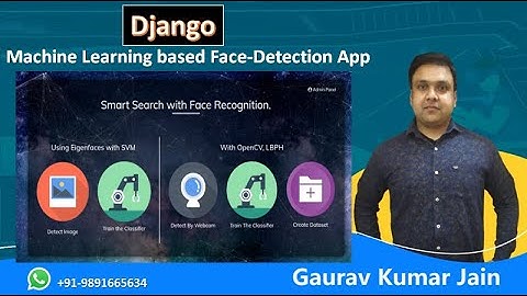Django Machine Learning based Face detection App