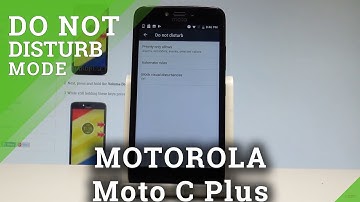 How to Use Do Not Disturb in MOTOROLA Moto C Plus |HardReset.Info