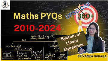 UPSC CSE - System of Linear Equations PYQs (2010–2015) | Linear Algebra Explained | #upsc #maths