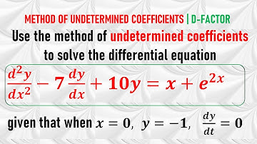Non-Homogeneous 2nd Order ODE | METHOD OF UNDETERMINED COEFFICIENTS | Example 3