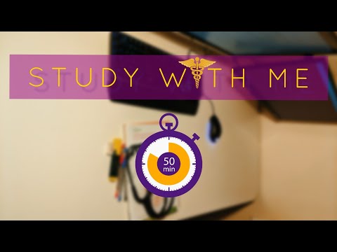 STUDY WITH ME | 50 MIN WITH CHILL BACKGROUND MUSIC | MEDICINE DOCTOR
