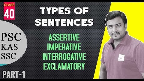 Types of sentences | Declarative, Imperative, Interrogative & Exclamatory I By  Jafar Sadik