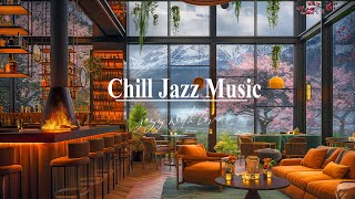 Smooth Piano Jazz Instrumental Music w\ FirePlace Sound in Coffee Shop Ambience for Relax, Work
