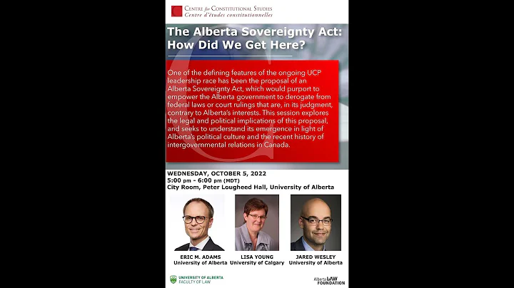 The Alberta Sovereignty Act