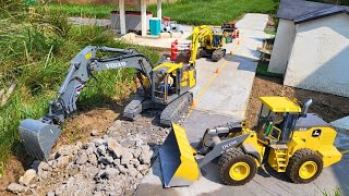 Road Rebuild and Modification on RC Construction Site! RC Scale Models 1:14!
