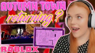 AUTUMN TOWN RETURNING?! New HALLOWEEN UPDATES! 🏰 Roblox Royale High Tea