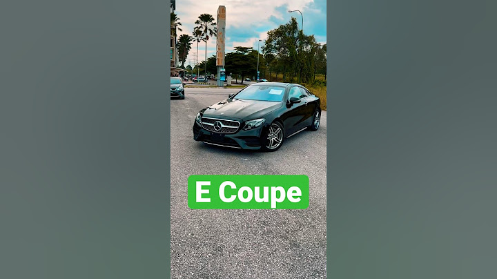 Mercedes Benz E Coupe AMG Spec