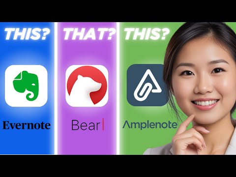 Evernote vs Bear vs Amplenote | Best Productivity App for You in 2025