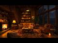 Rainy Night In Cozy Cottage Ambience Slow Jazz With Gentle Rain Fireplace Sounds To Study Sleep