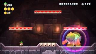 New Super Luigi U (Wii U) - Rock-Candy Mines-Tower #2 Walkthrough (1-Player)