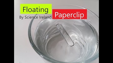 Float a Paperclip on Water - Surface Tension - By Science Ireland