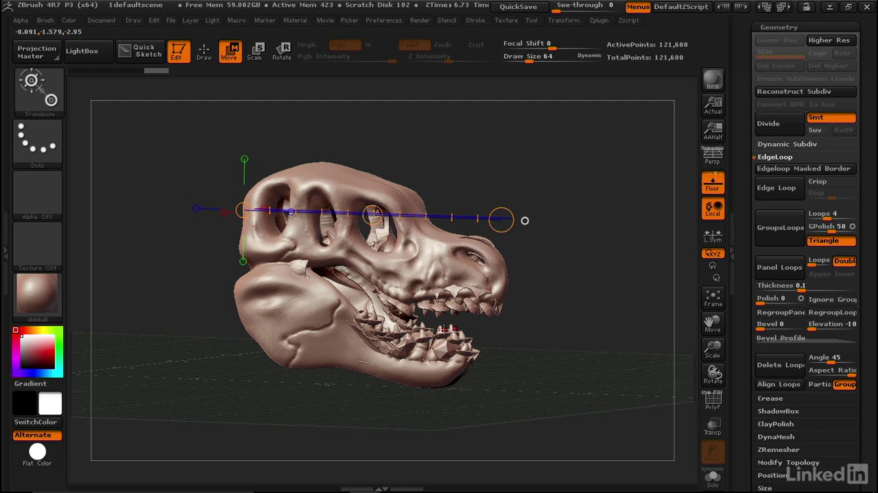 scale master zbrush problems