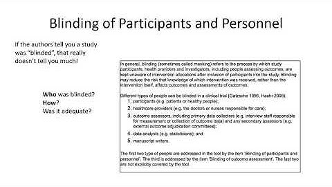 Risk of Bias for Meta-analysis Part 3
