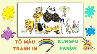 Coloring Kung Fu Panda | Kung Fu Panda Po and Tigress | Kung Fu Panda Coloring Pages