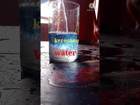 Video: ¿Es el queroseno soluble en agua?