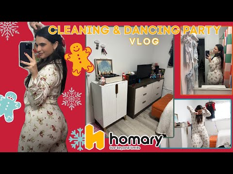 Apartment Tour | Clean & Decorate With Me!| Festive Vlog with HOMARY
