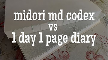 Midori MD Codex Journal VS One Day One Page Diary