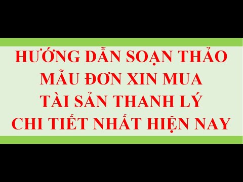 MẪU ĐƠN XIN MUA TÀI SẢN THANH LÝ CỦA CÔNG TY