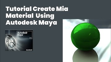 Create Mia Material Autodesk Maya