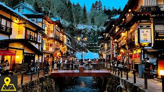 Trip to Fantastic Winter Village like Spirited Away ❄ Ginzan Onsen, Japan