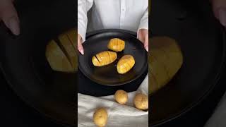 Картошка гармошка с сыром камамбер. Граммовки в в ТГ канале @lovecooking_daily