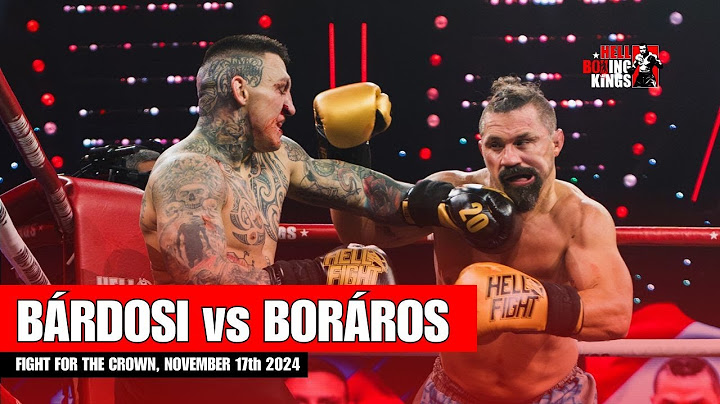 HELL Boxing Kings Sándor Bárdosi vs Gábor Boráros - Quarterfinals 2.