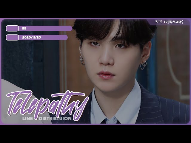 BTS (방탄소년단) - 'Telepathy' (CD Version) - Line Distribution (with hidden vocals) [REQUESTED] class=