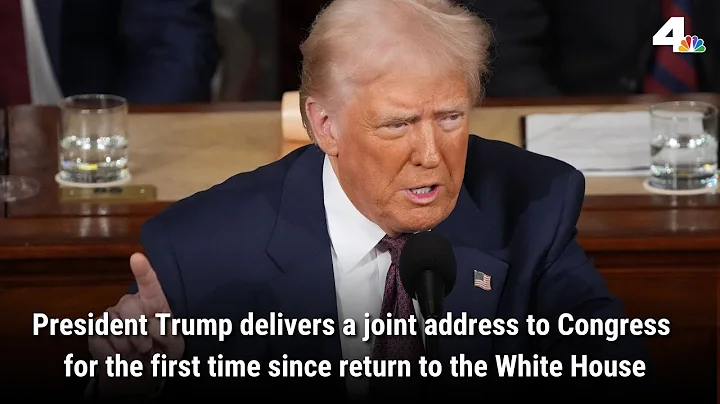 President Trump delivering a joint address to Congress
