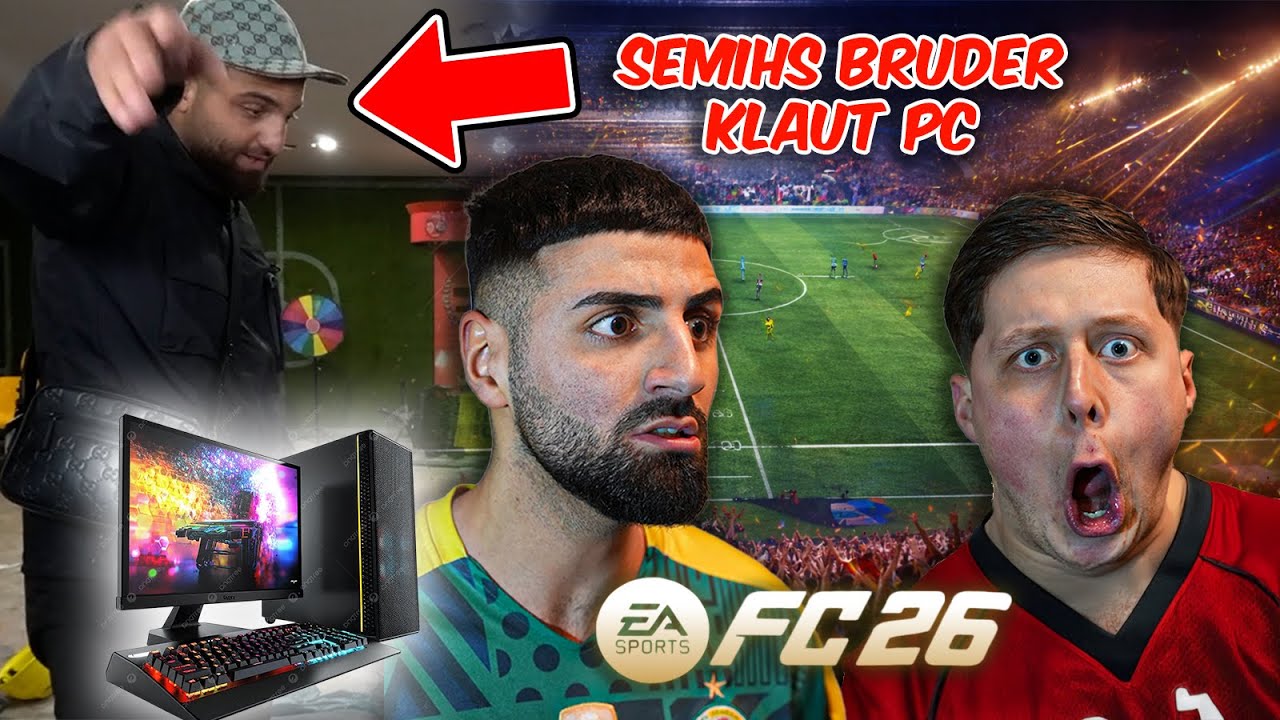 EA FC 26 Match SEMIHS BRUDER STÜRMT ins STUDIO (klaut pc)
