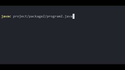Compile Java packages in command line, very simple